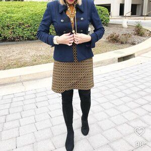Cabi Standout Skirt - Faux Wrap WITH POCKETS!